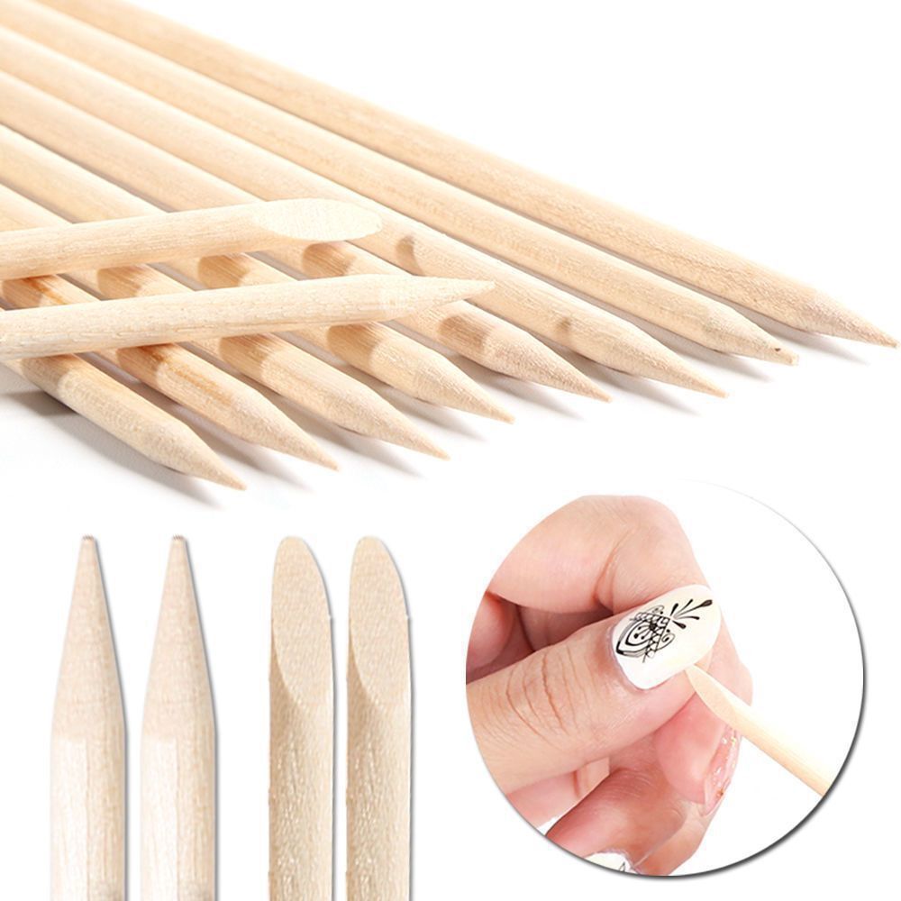 Nail art nail removal stick short orange stick multi-functional double-head beauty removal and dressing nail embossing push dead skin sign Beech