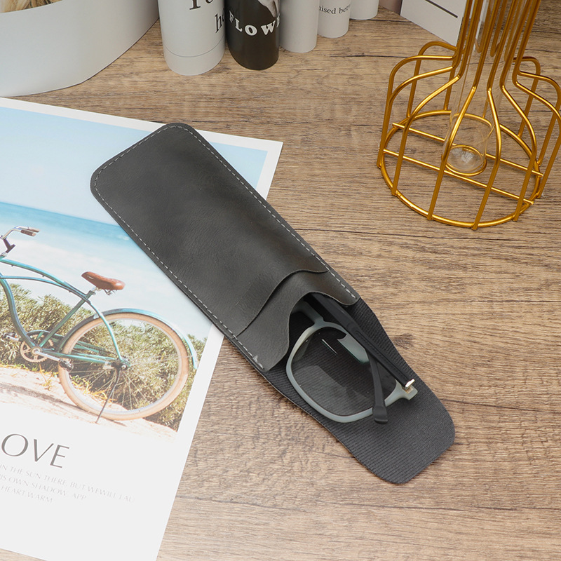 Yangba PU Leather Convenient Glasses Leather Bag Simple Glasses Leather Case Sunglasses Bag Glasses Case Factory Straight