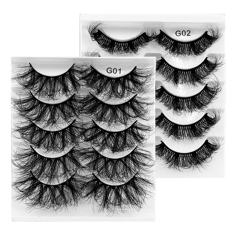 5 Pairs of Multi-layer Fluffy False Eyelashes_voghion.com