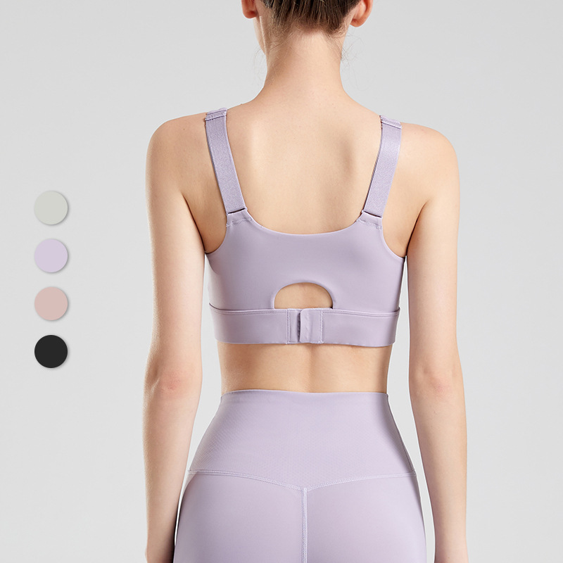 New adjustable sports underwear shockproof drooping breast collection fitness bra running training easy to wear off sports vest