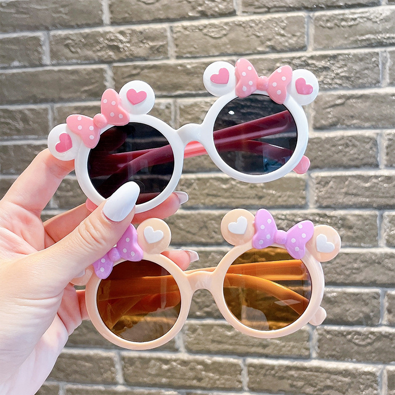Children's Sunglasses Girls Mickey Super Cute Baby Sunglasses Anti-ultraviolet Cartoon Cute Little Girl Sunshade Glasses