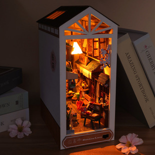 Tianyu diy cabin TC17 alley after rain hand assembled creative three-dimensional book model ornaments birthday gift