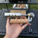 COOLCAMP outdoor camping fire gun with wooden handle folding portable spray gun windproof Flame Gun Point Carbon Fire Tool