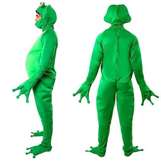 Halloween Cosplay Men Frog Prince Cosplay Novelty Siamese Adult Animal Party Set