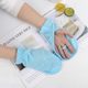 Sunscreen Gloves for Women Driving Summer Thin Short Electric Car Sunshade Ice Silk Finger White Back Cover
