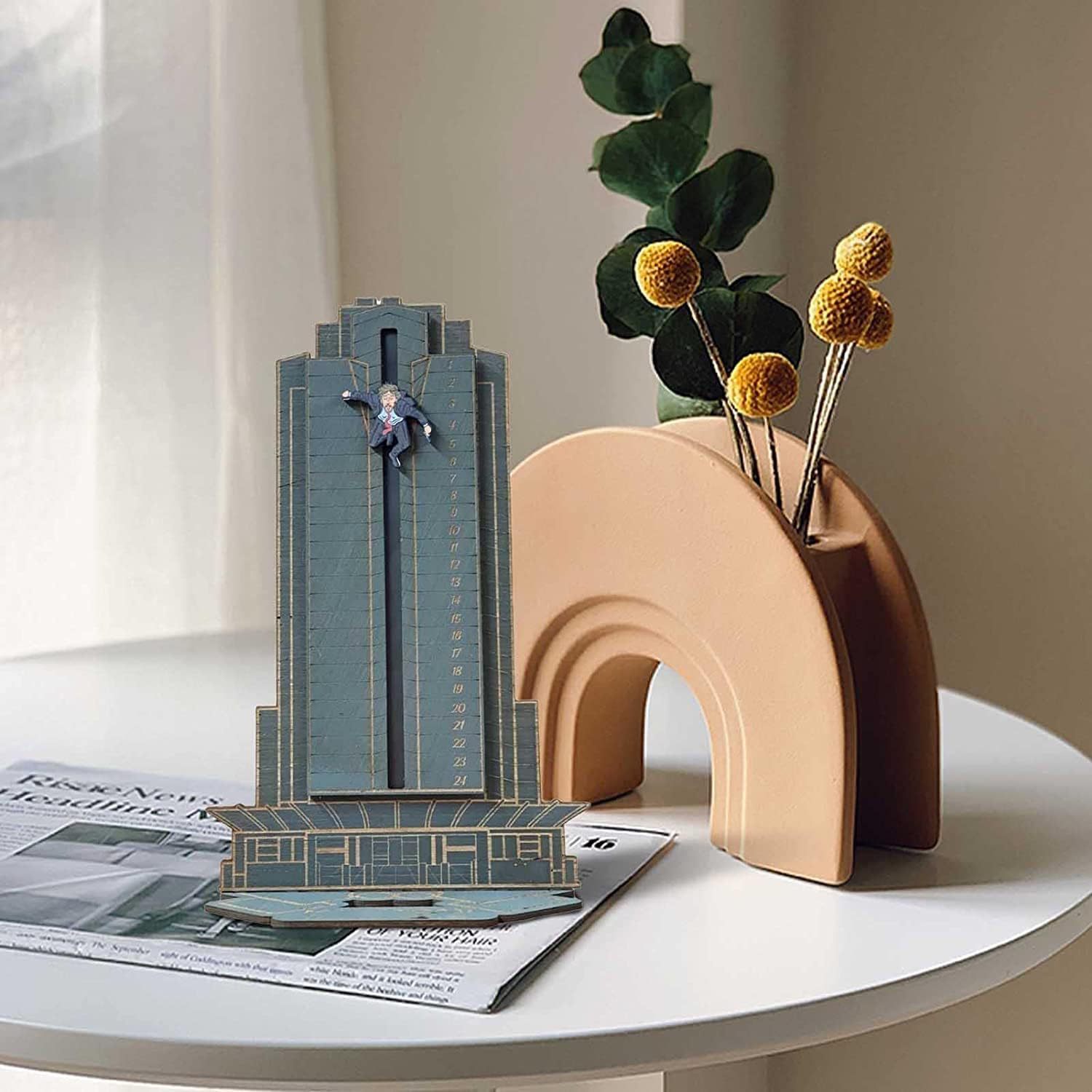 Cross-border Christmas advent calendar, European and American creative Christmas die-hard high-rise building advent calendar ornaments
