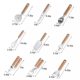Kitchen Gadgets Wooden Handle Set Small Kitchenware Stainless Steel Egg Beater Baking Set Pizza Tools Cheese Knife