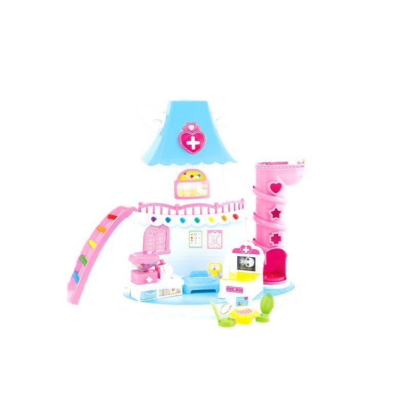Wonderful Moe Magic Key Doctor Moe Hospital Castle Girl Children's Toy Accessories Medical Tools suit Gift Box