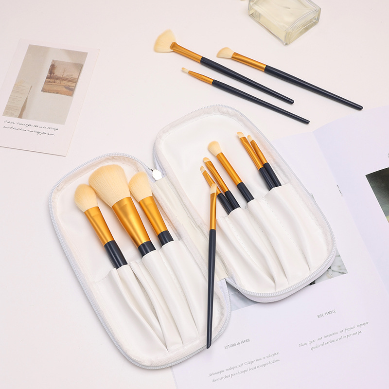 Nile Le 12 Ermu Same Style Makeup Brush Set Beginner 5 Eye Brush Soft Hair Powder Blush Highlight