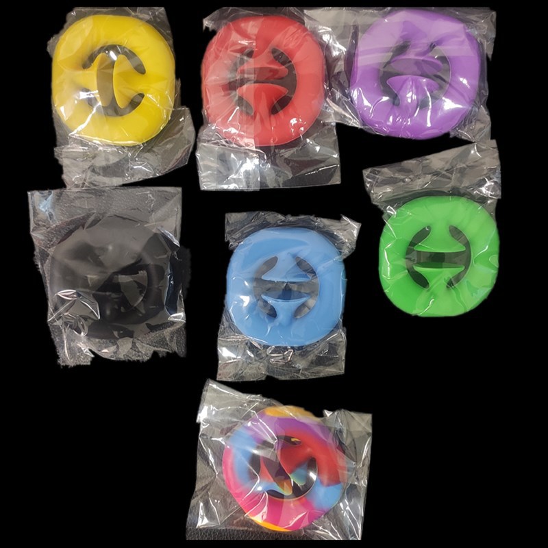 snapperz解壓握力球按壓硅膠吸盤握力器批發彩虹色握力圈減壓