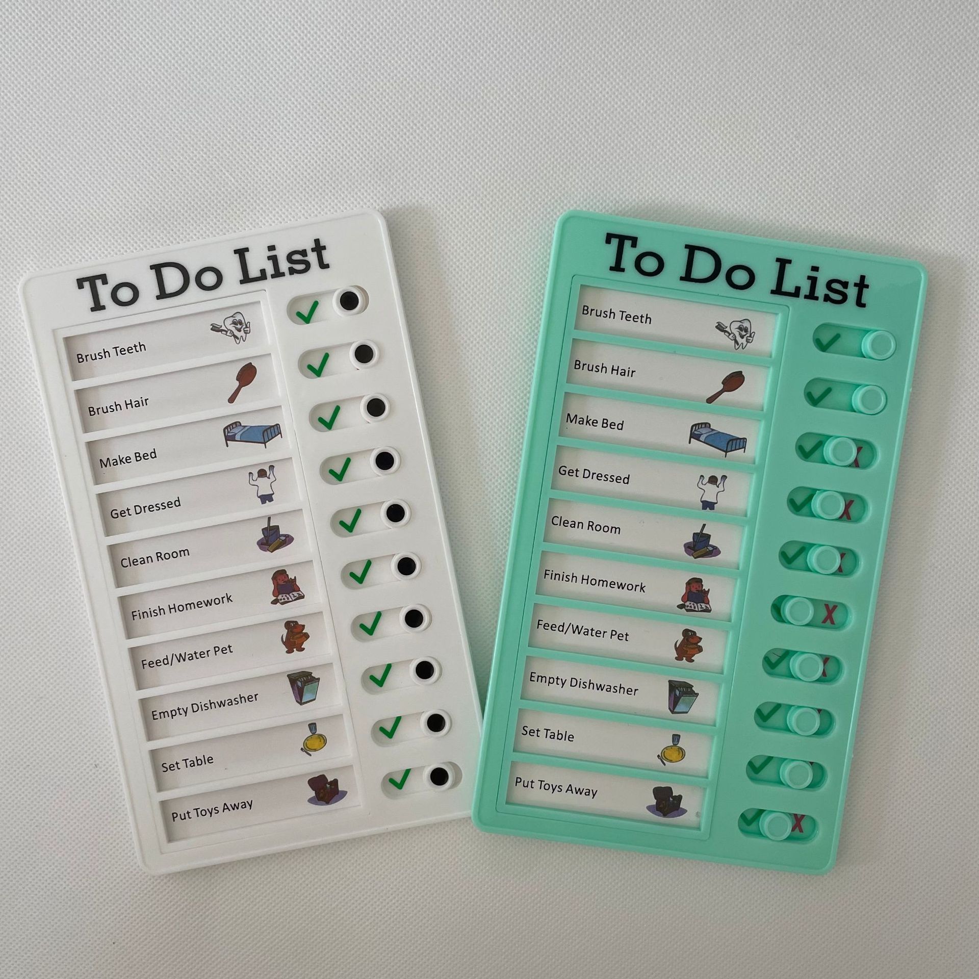 Cross-border Children's Week Program Self-discipline Artifact Primary School Students' Home Pushcard Table Daily Time to Learn Self-discipline Pushcard