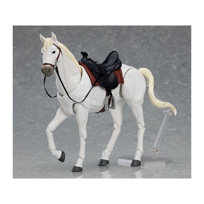 国産良質版関節強化figma馬2.0版素体白馬ブラウン馬可動フィギュア置物|undefined