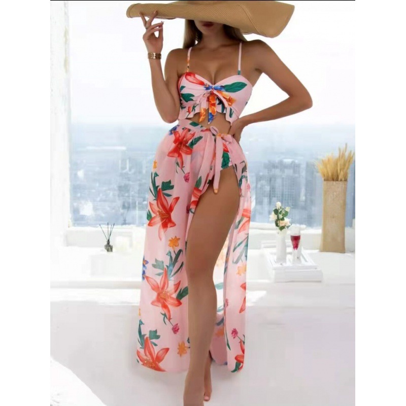 2023 new foreign trade cross-border Amazon Europe and the United States sexy high waist split bikini ladies swimsuit manufacturers wholesale