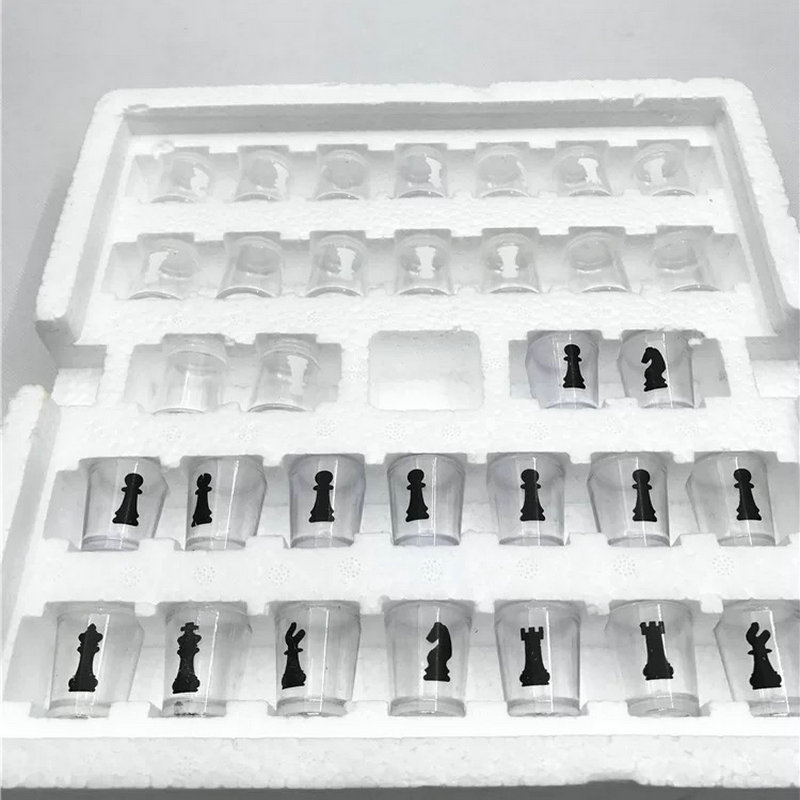 Glass Wine Glass Chess Bar Game Board Game Crystal Wine Glass Chess Chess Set Wholesale
