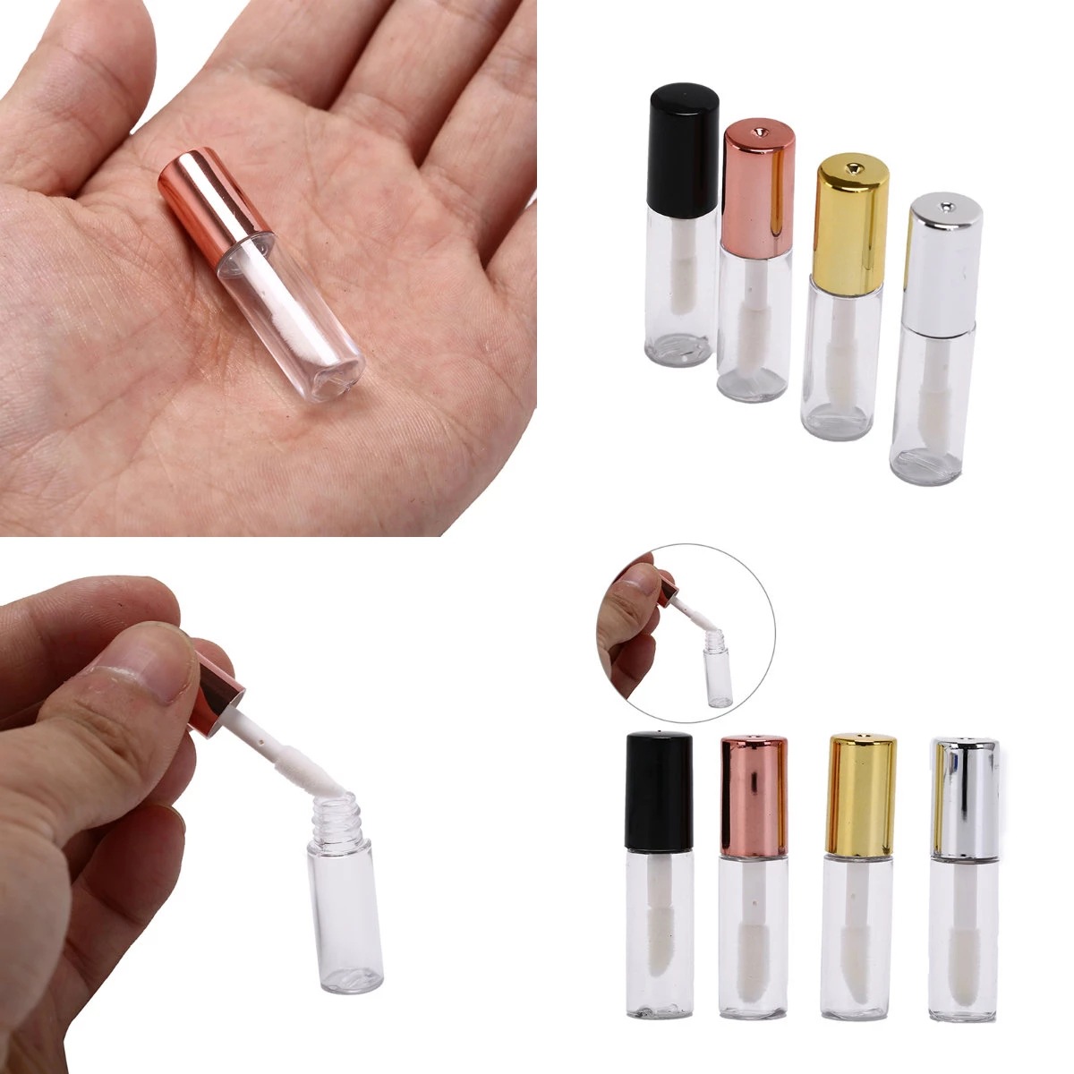 Lip Glaze Empty Tube Trial Pack Small Sample Bottle Mini Empty Tube diy Homemade Lip Gloss Bottled Lip Oil Lip Honey Bottle