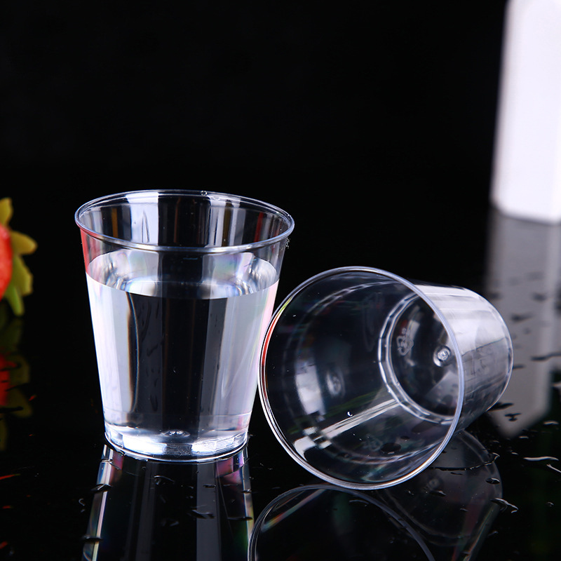Disposable Aviation Cup 50ml tasting cup ps hard transparent plastic cup thickened water Cup tasting cup wholesale