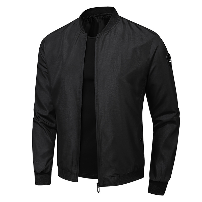 New cross-border foreign trade casual jacket men's Amazon factory direct spring and autumn casual solid color men's jacket men