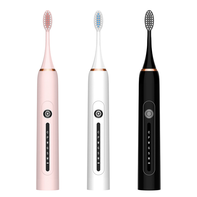 Sonic Waterproof Push-button Massage Adult Mini Automatic Electronic Adult Couple Smart Electric Toothbrush