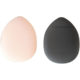mini mini finger puff thumb pointed water drop small puff leather surface air cushion puff wet and dry dual-use makeup wholesale