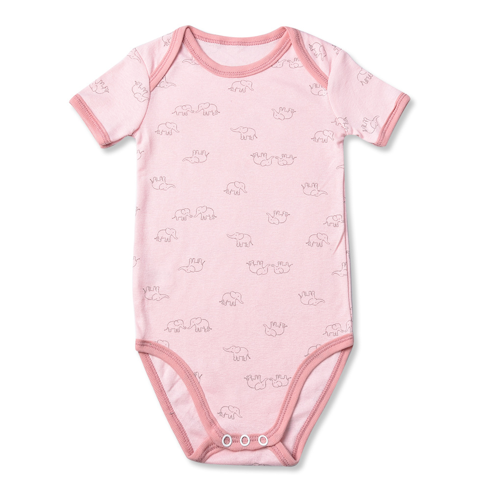 Newborn baby triangle romper cotton short-sleeved jumpsuit class A pure cotton skin-friendly comfortable clothes baby crawling clothes