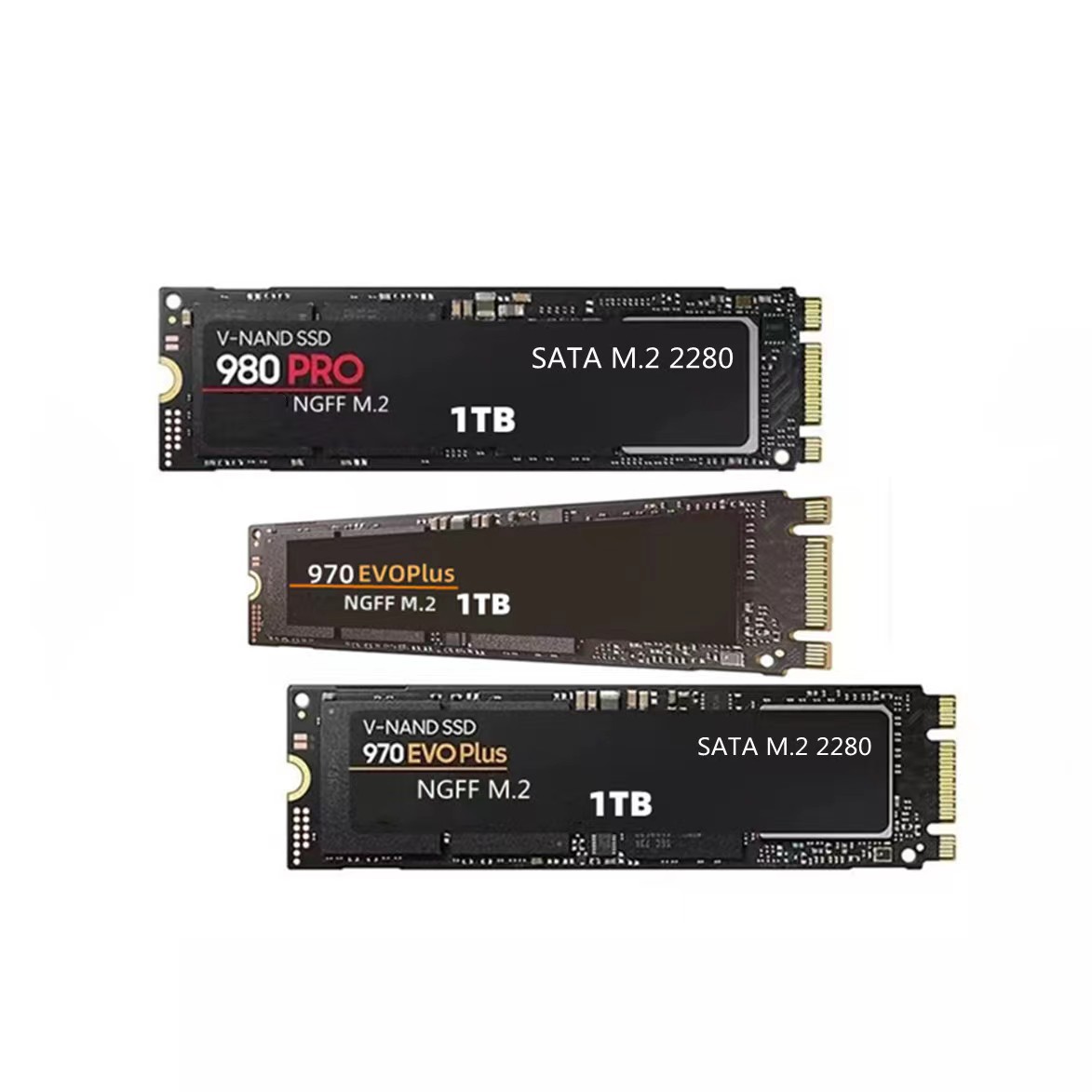 Cross-border 990PROM.2NGFF SSD 4TB 2TB SATA3 high-speed SSD 1TB 970EVOplus