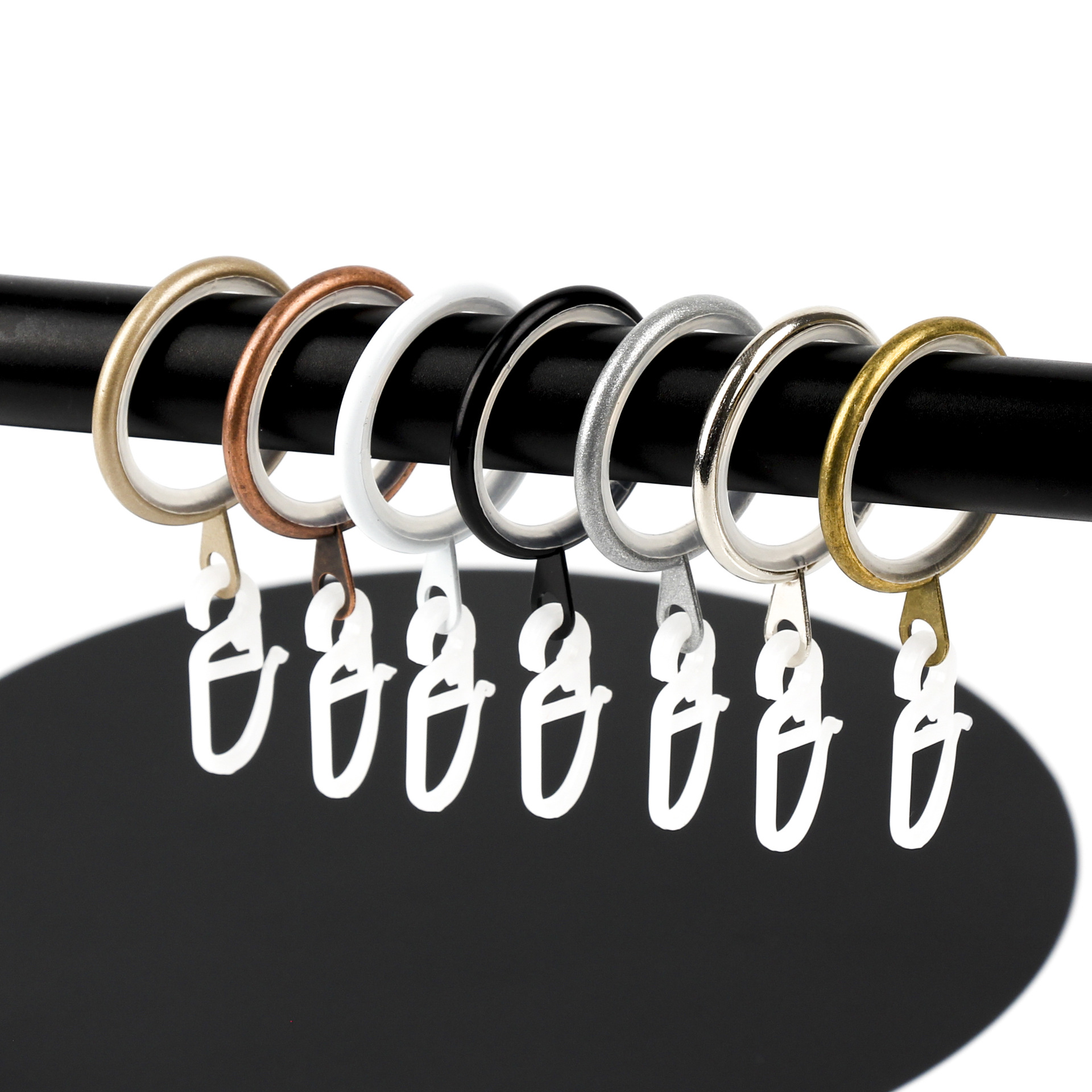Factory supply gourd buckle gourd coil bayonet pin buckle hardware buckle curtain ring iron coil hanging