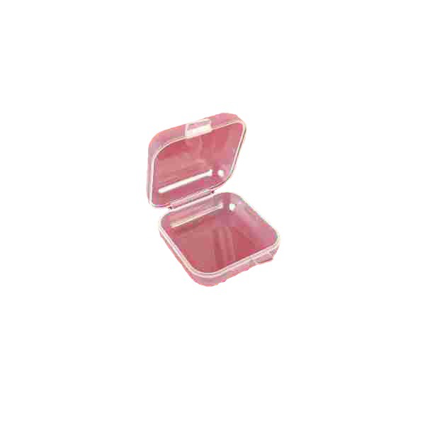 Square 3.5 transparent small box beaded fishhook screw plastic storage box ring earrings storage earplug box