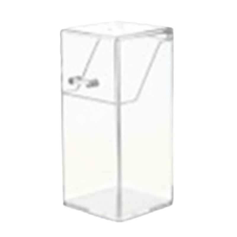 Transparent Student Pen Storage Box Dustproof Cosmetic Brush Beauty Makeup Eyebrow Pen Storage Bucket Desktop Large Capacity Flip Cover