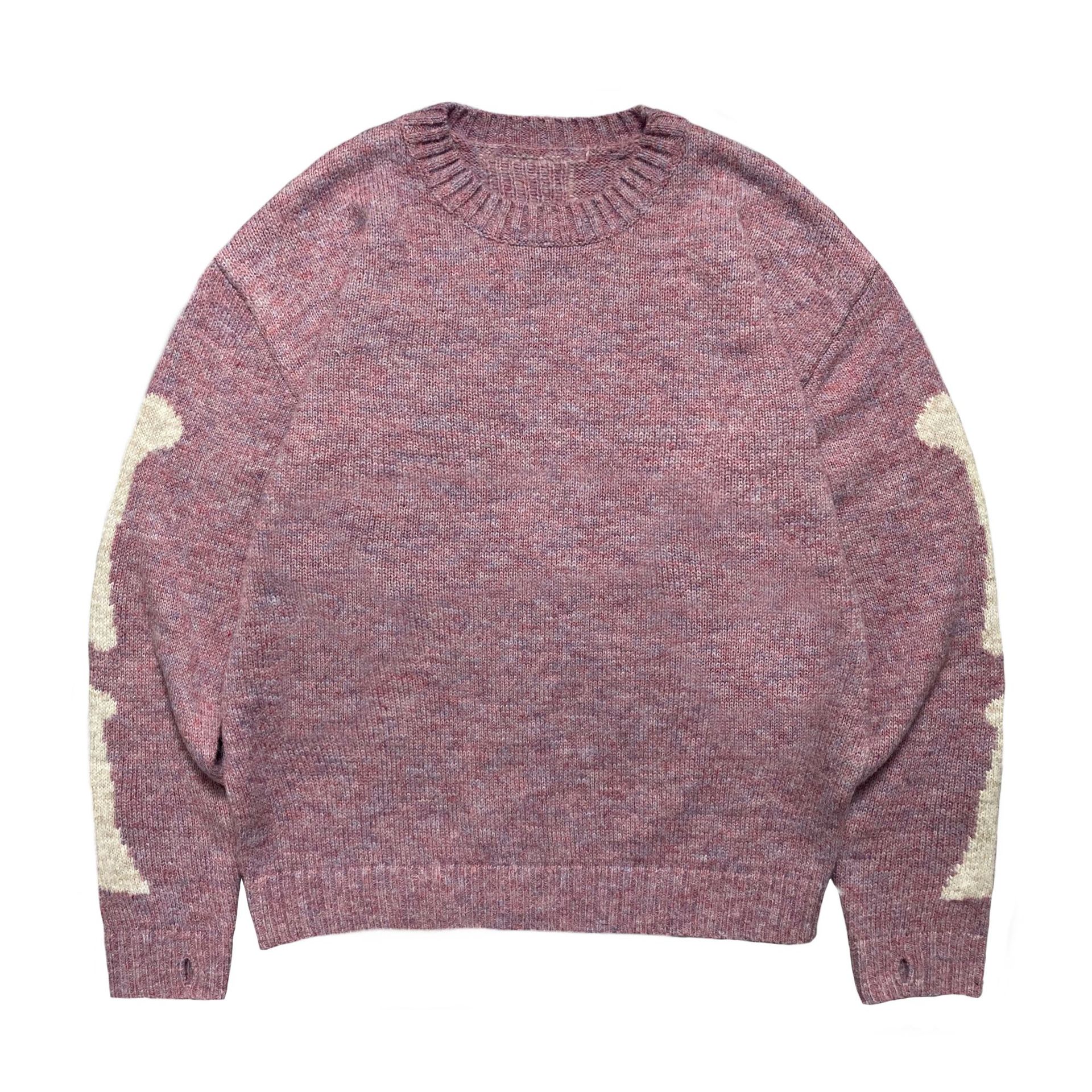 Kapital vintage Hirata Hiroshi Crewneck Loose Bone Skeleton Knitted Casual Sweater