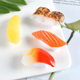Mini small size simulation salmon Japanese sushi food food food play model Japanese cuisine Rice rice ball ornaments