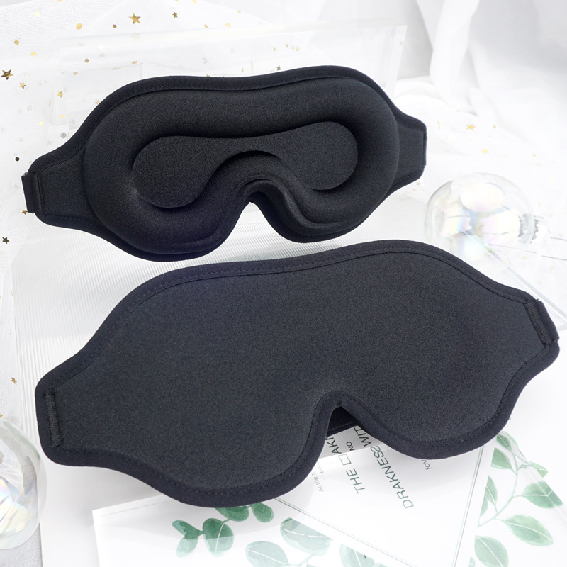 in stock 3d eye mask ice silk cold feeling eye mask sleep shading breathable not stuffy deep eye socket not pressure eyes insomnia