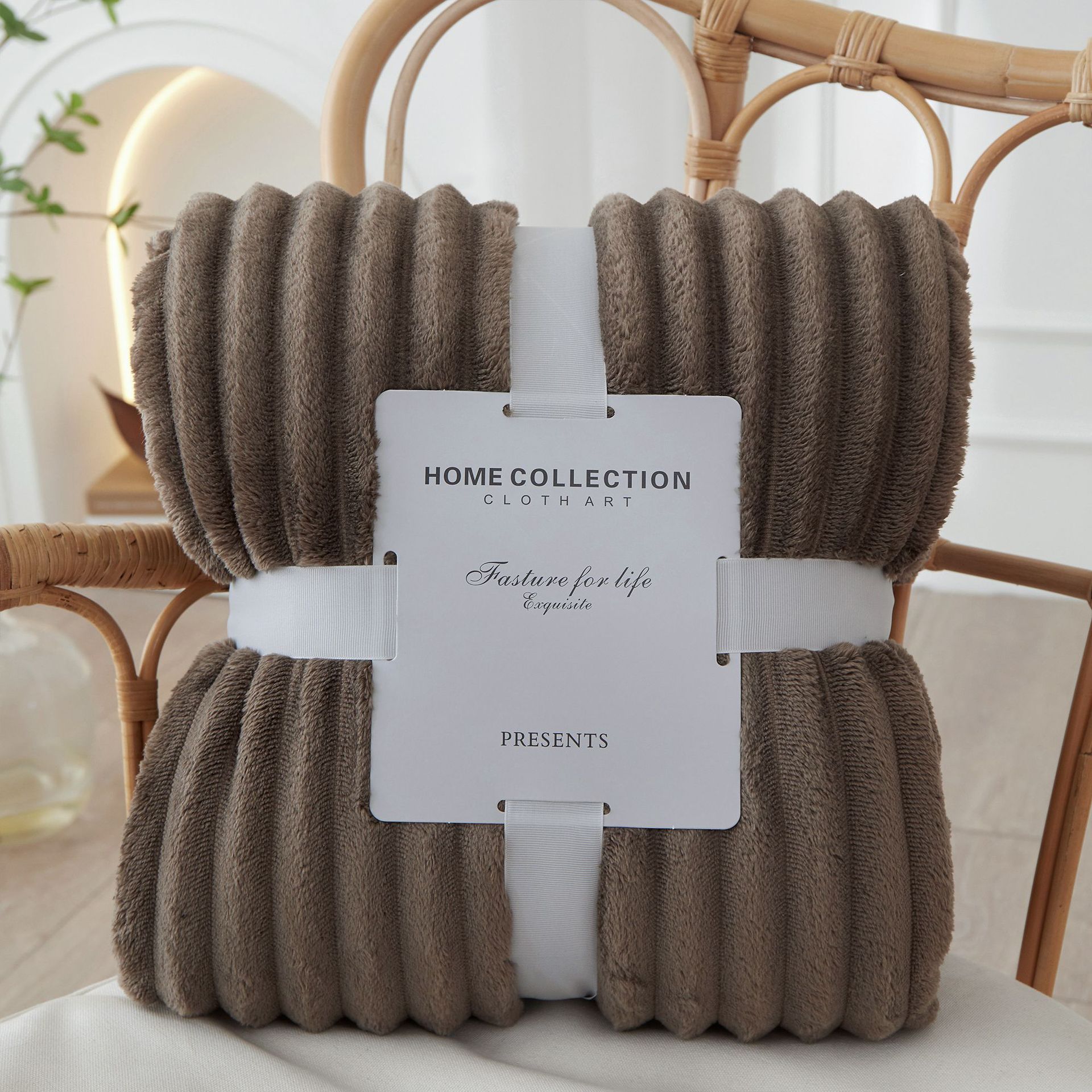 Cross-border Wide Strip Solid Color Blanket Coral Fleece Blanket Faleiren Blanket Sofa Towel Air Conditioning Yoga Blanket Gift Blanket