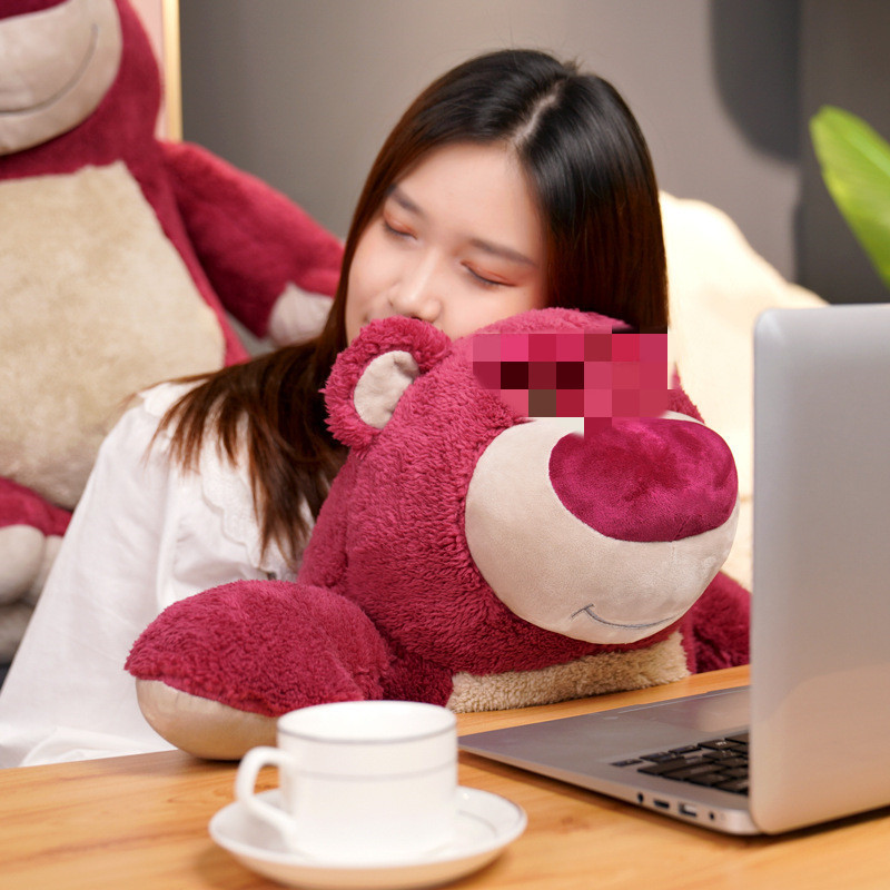 Strawberry Bear Doll Plush Toy Strawberry Fragrance Bear Pillow Red Teddy Bear Doll Valentine's Day Doll Machine