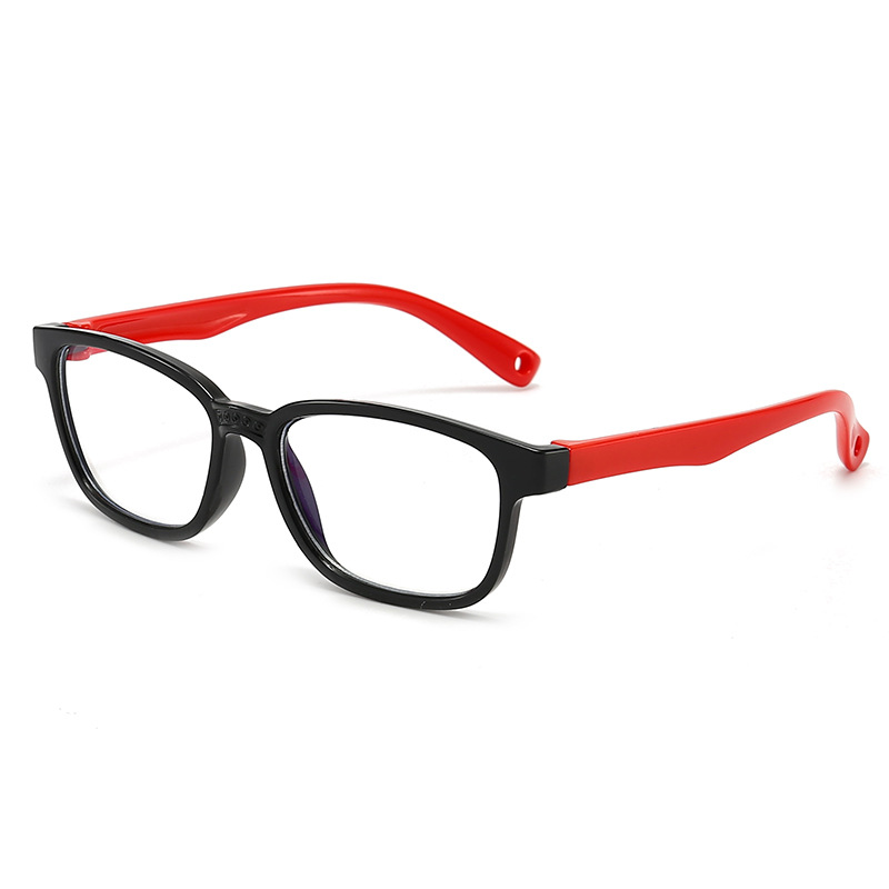 New children's silicone glasses frame boys and girls Anti-blue light glasses full frame watch computer Mobile Phone anti-fatigue goggles