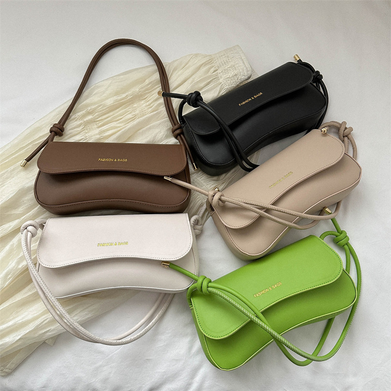 Solid Color Bag Women's 2023 New Niche Design Trendy Brand B..