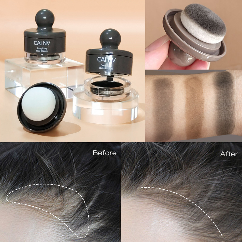 Women's Hairline Powder Filling Artifact Waterproof Sweat-proof Genuine Lasting Hair Redressing Bun Line to Cover Forehead Shade Powder