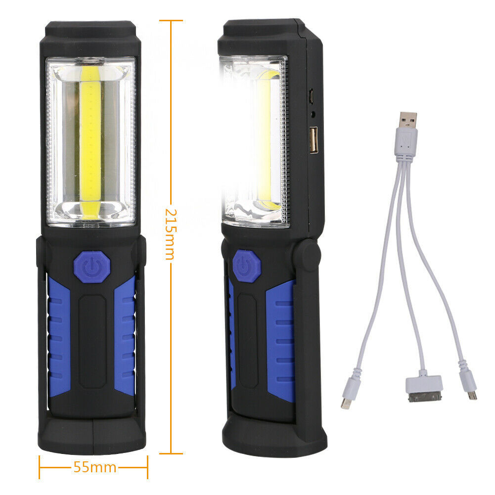 36 5LED emergency work light USB rechargeable magnetic bracket car COB repair light hand-held flashlight