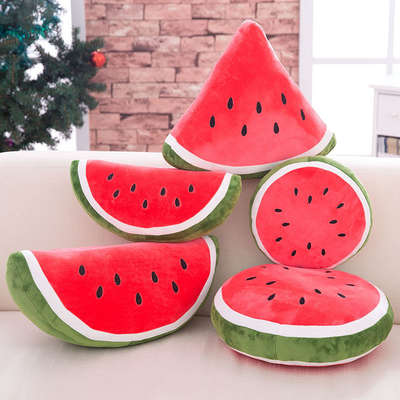 Summer Watermelon Plush Toy Pillow Girls Cute Bed Doll Birthday Gift Girlfriend Creative Pillow Cartoon