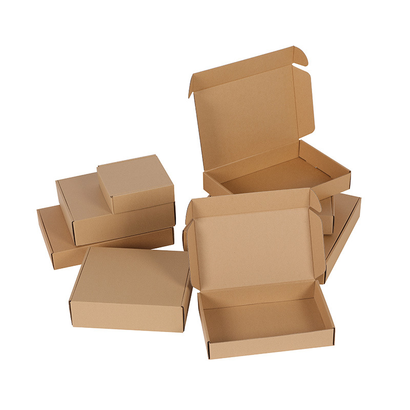 in stock aircraft box special hard E corrugated kraft paper packaging express box packaging support small batch customization
