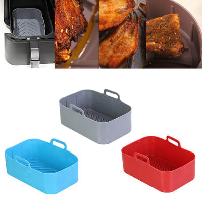 Factory in stock Ninja DZ201 Foodi 8 quart 6 in 1 Air Fryer steamed blue square silicone pot mat