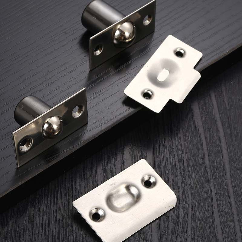 Stainless steel door touch beads box spring adjustable copper touch beads KTV invisible door touch screen window positioning lock door top beads