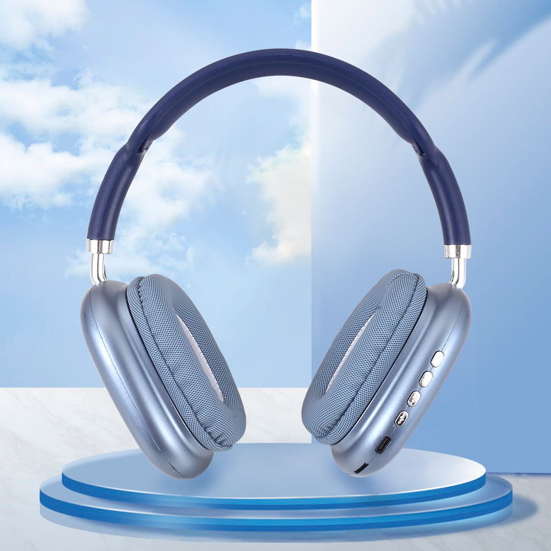 Cross-border P9 headset Bluetooth wireless earphone with memory card foldable bass game headset exclusive for manufacturers