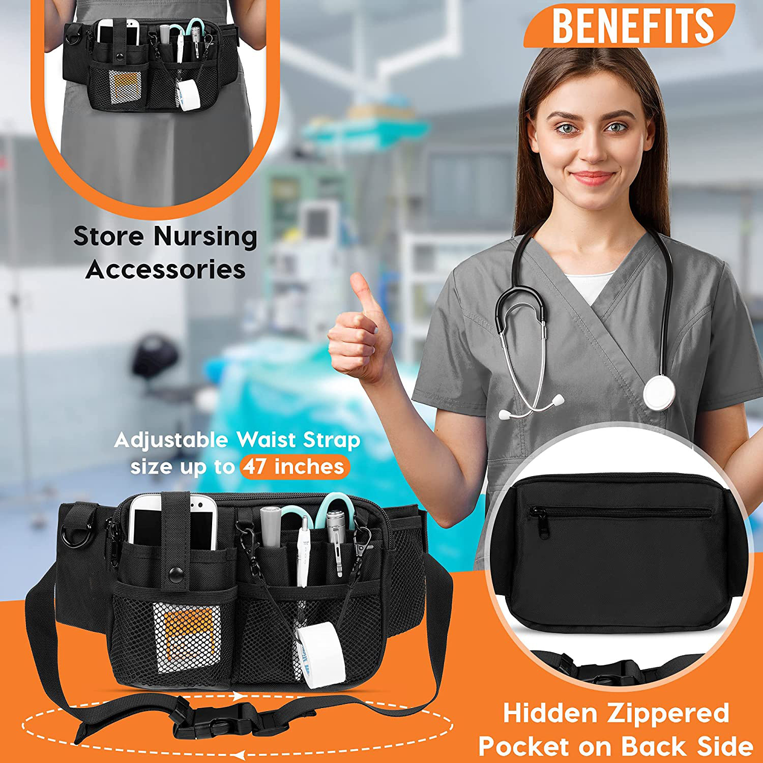 Spot Amazon Hot Nurse Tools Storage Pockets Nurse Toolkits Medical Staff Work Pockets