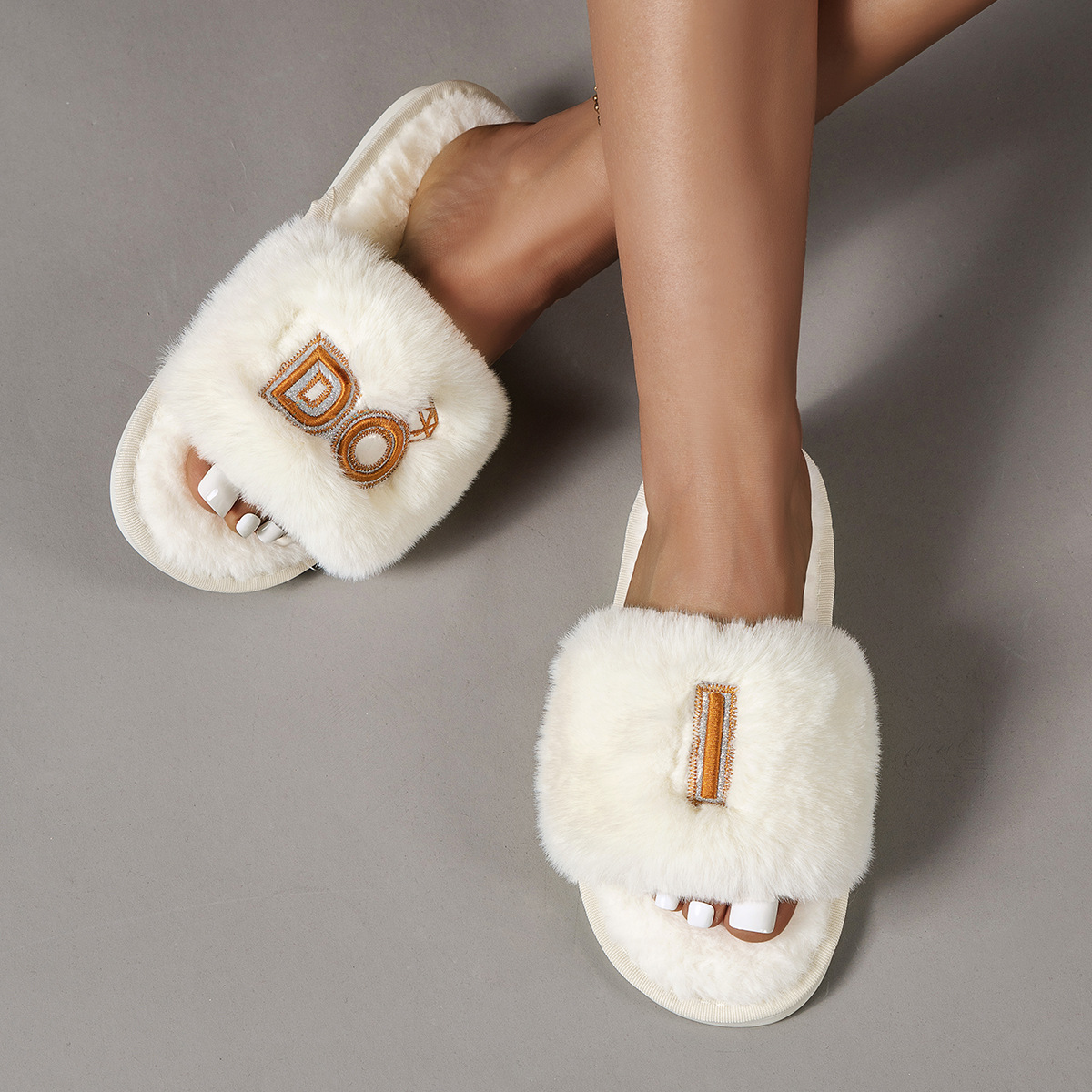 Mao Mao slippers women's plush slippers Amazon cross-border ido indoor leisure warm cotton slippers manufacturers