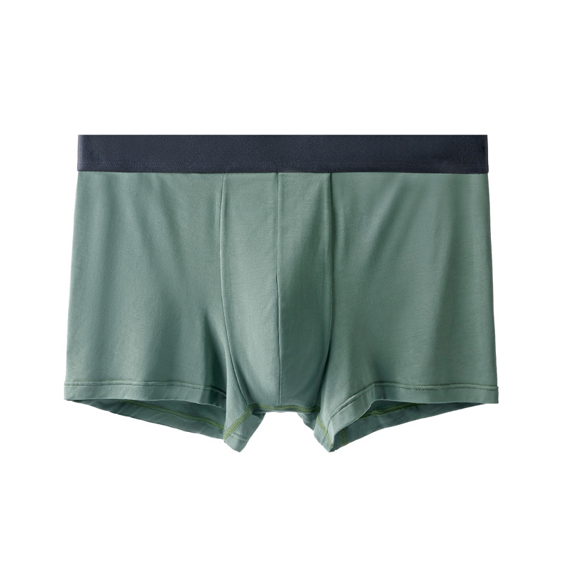 Japanese Style Muji Nishikawa Men's Contrasting Color Modal Underwear Good Solid Color Summer Modal Boxer Underwear Pants