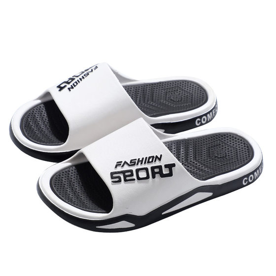 New men's slippers summer outdoor sports trendy couple home bathroom non-slip soft bottom home men's slippers