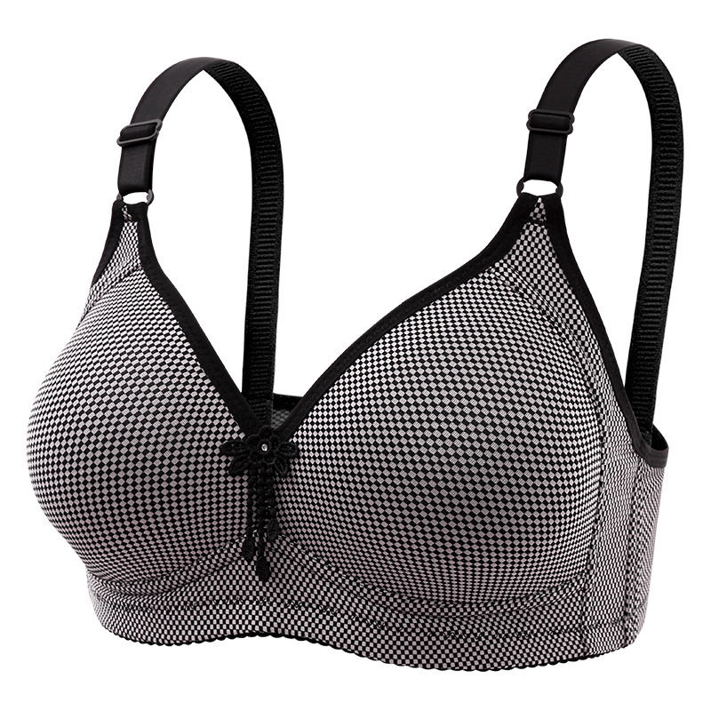 Neuer Sommer-BH für Damen, Push-Up, kabelloser BH für mittleres und älteres Alter, dünner, antischlaffer, atmungsaktiver Mama-Unterwäsche-BH für Damen_voghion.com