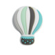Green hot air balloon