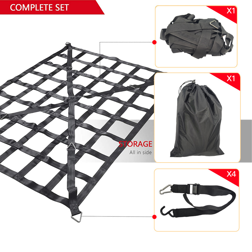 Special car block modification cargo net cross-country supply cross-border Amazon explosions car rope express car internal blocking net