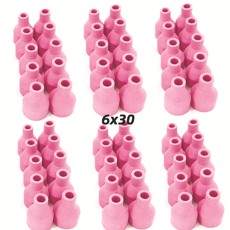 Argon arc welding porcelain nozzle QQ150 welding torch porcelain nozzle 4 5 6x 30 porcelain nozzle ceramic protection nozzle TIG welding torch porcelain Nozzle nozzle